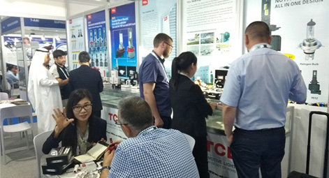 TCL华瑞照明携LED汽车大灯强势产品，亮相2019法兰克福中东(迪拜)国际汽配展