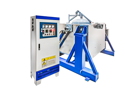 电磁熔铝炉倾倒式300KG