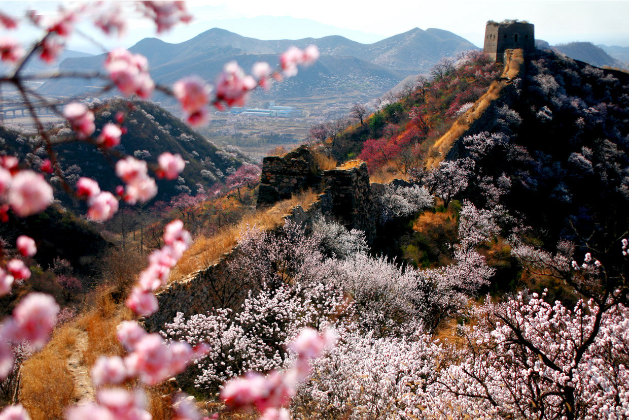 春季的慕田峪长城