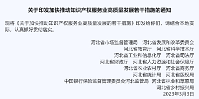 关于加快推动知识产权  服务业高质量发展的若干措施