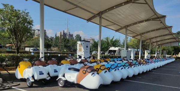 贵州万峰林景区采购我司50台史努比代步车顺利交付投入使用