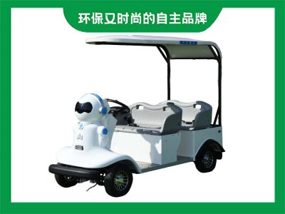 景区4座机器人公交座椅款电动亲子代步游览车