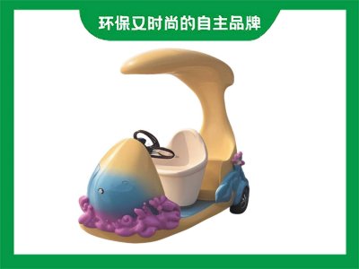 景区智能扫码卡通3座代步车