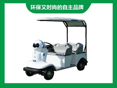 景区4座卡通四座机器人电动代步车
