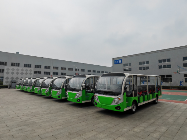 傲虎观光车入住山东上市公司，成为了上市企业观光接待的新宠