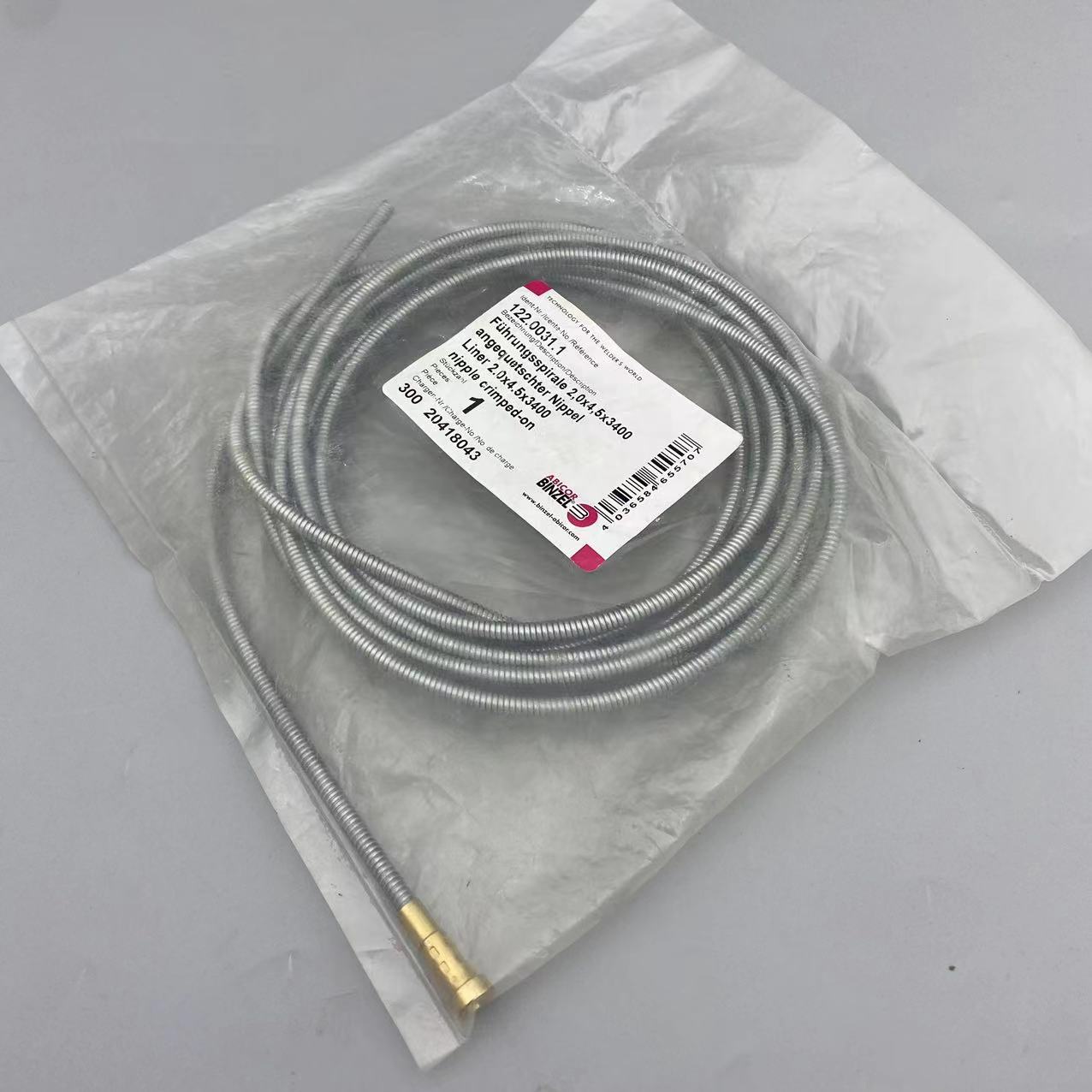 宾采尔BINZEL101.0250.1 TCS控制电缆组件980.D001.1OTC电缆组件980.0272.1外置电缆940.J001.WB夹丝电缆980.2503.1内置电缆
