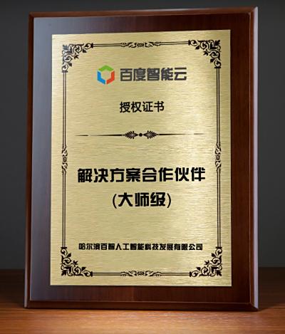 百度智能云解决方案合作伙伴（大师级）