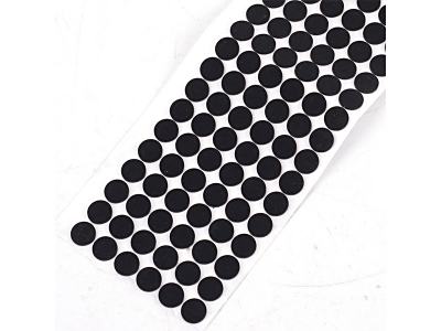 黑色圓形硅膠墊