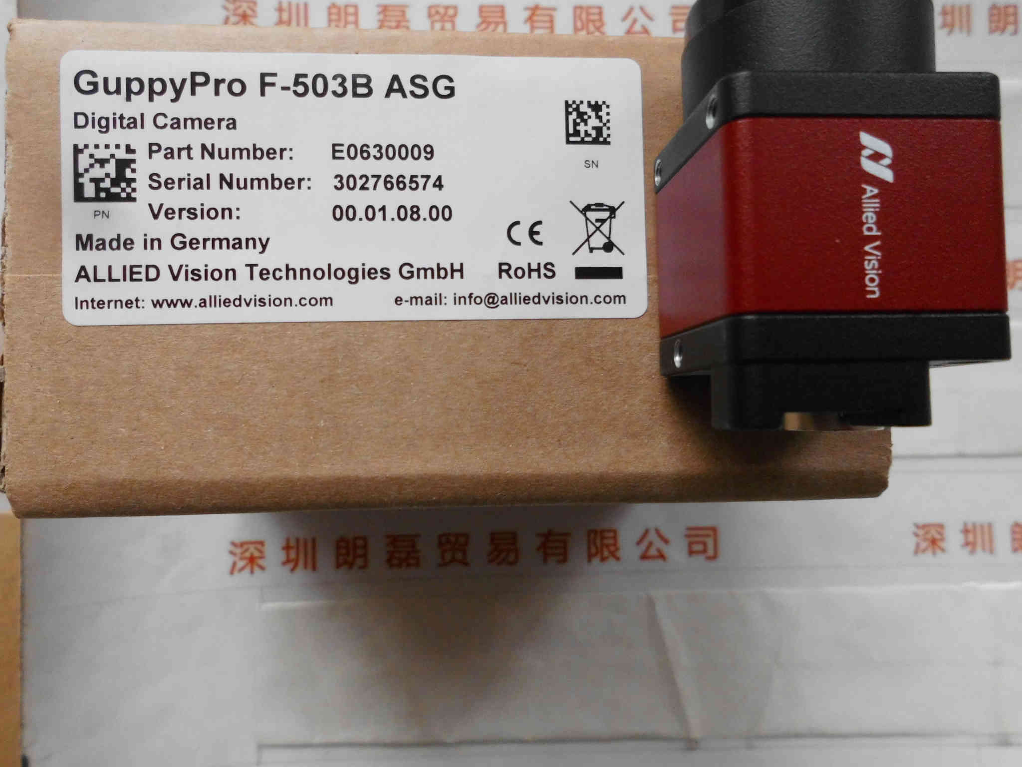 AVT瑷茘德  GUPPY PRO F-503B  工业相机