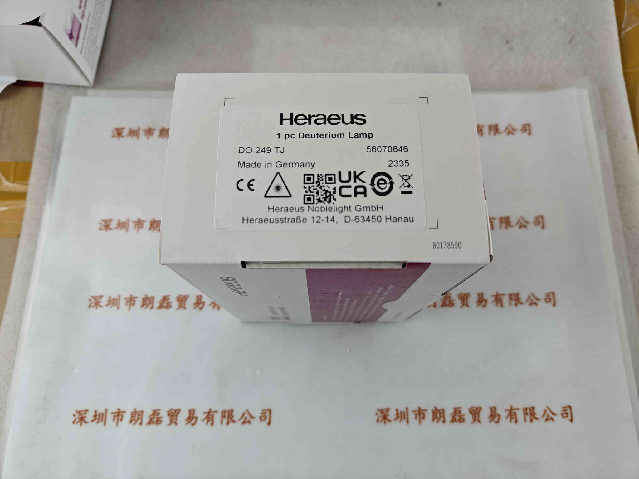 Heraeus贺利氏  DO249TJ  56070646  氘灯