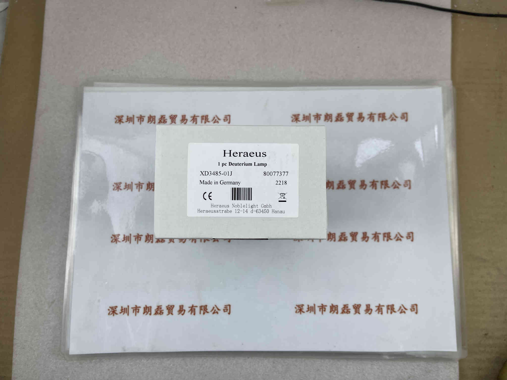 heraeus贺利氏  XD3485-01J   氘灯