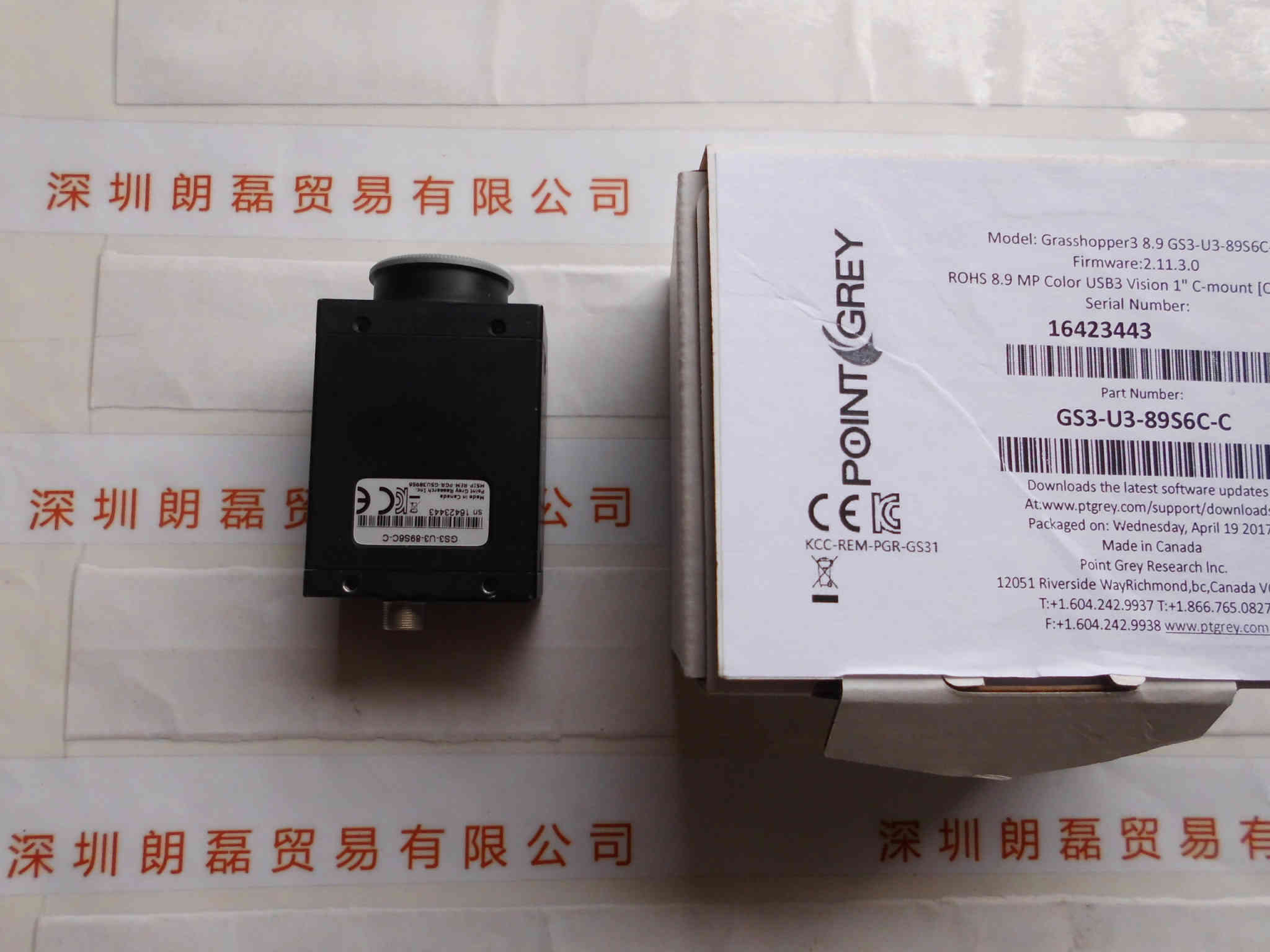 Point Grey灰点   GS3-U3-89S6C-C  工业相机