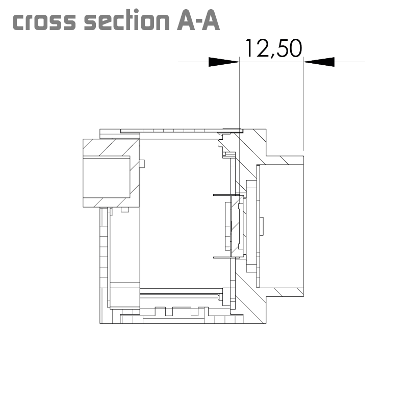 设计图 eco274MVGE 左（所有尺寸以毫米为单位）