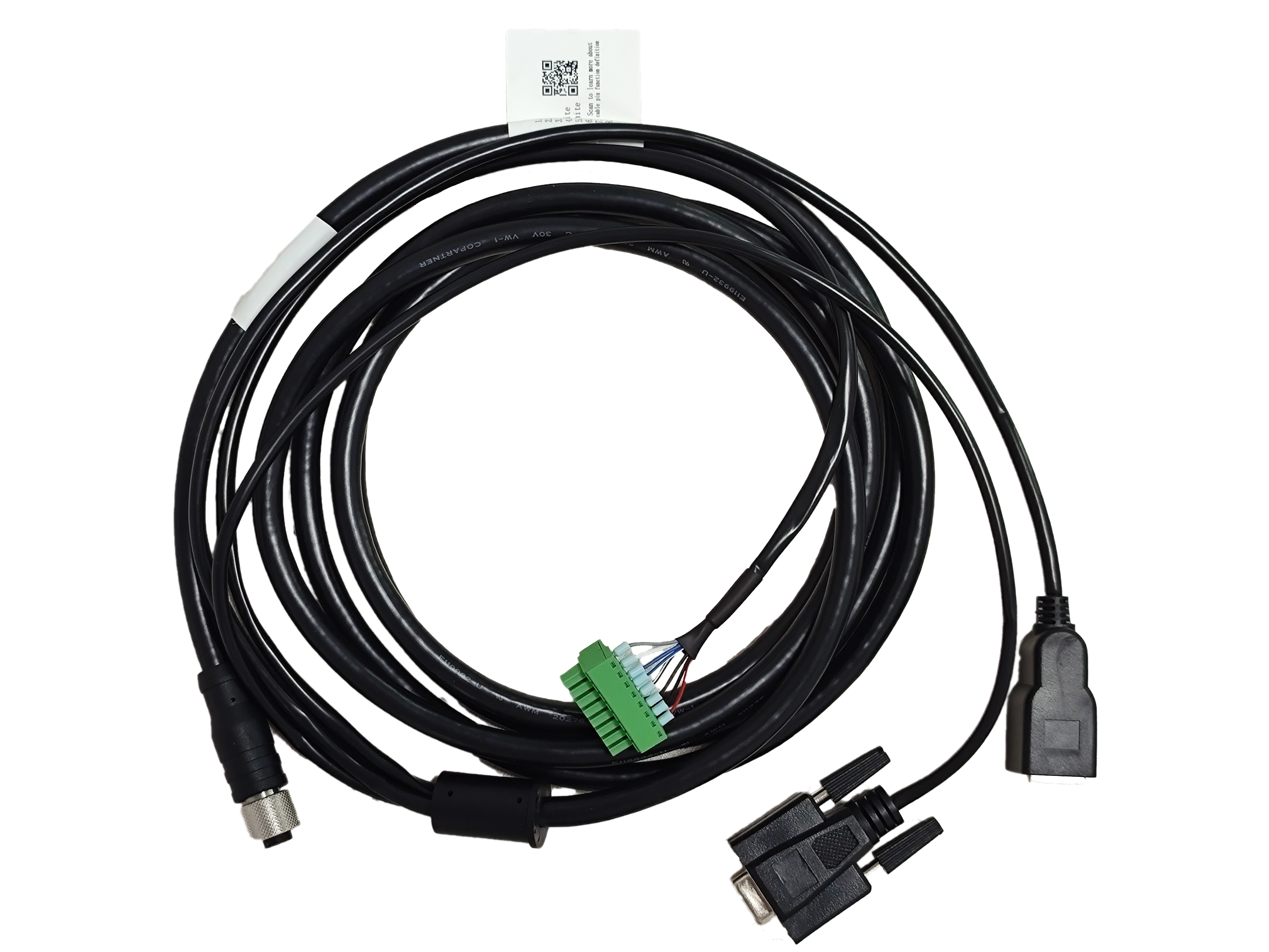 HIKROBOT 海康机器人 MV-IDA-PE-M12A17pF-openRJ45FDB9-HF-3m 读码器配件