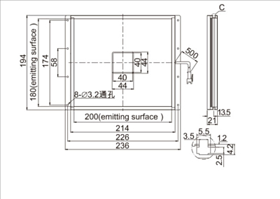 LOTS乐视  LTS-2FTB200180-B  回形背光源