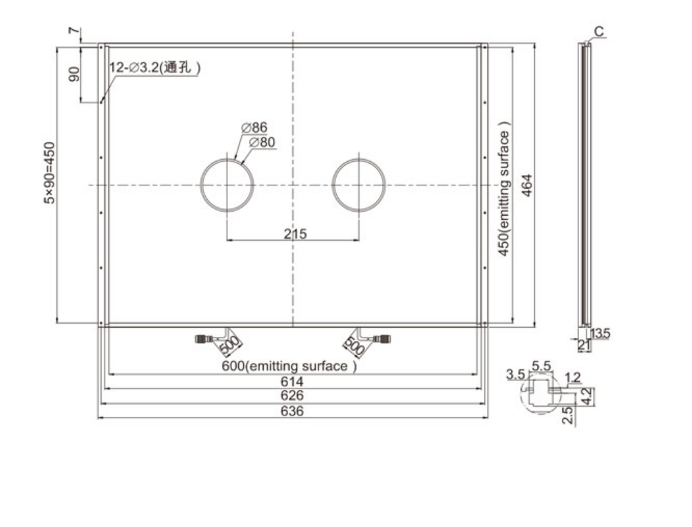 LOTS乐视  LTS-2FTR600450-B  环形背光源