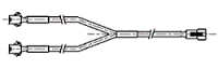 SHIMATEC 仕玛铁  VSM3-4M-2   2分支电缆