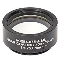 Thorlabs索雷博    AC254-075-A-ML   消色差双胶合透镜