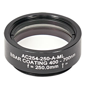 Thorlabs索雷博    AC254-250-A-ML   消色差双胶合透镜