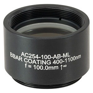 Thorlabs索雷博     AC254-100-AB-ML    消色差双胶合透镜