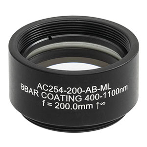 Thorlabs索雷博    AC254-200-AB-ML    消色差双胶合透镜