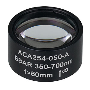 Thorlabs索雷博      ACA254-050-A   可见光空气隙消色差双合透镜