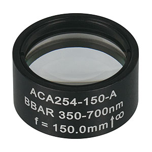 Thorlabs索雷博      ACA254-150-A   可见光空气隙消色差双合透镜