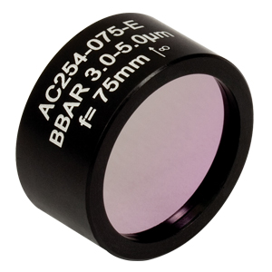 Thorlabs索雷博   AC254-075-E   中波红外消色差双合透镜