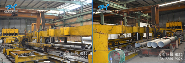 公司将车间传统链式冷拔拉床机组更换成液压冷拔不锈钢管机组