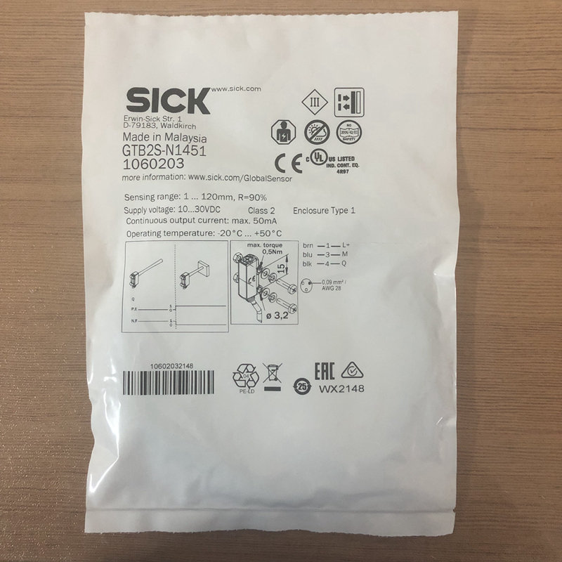 西克SICK迷你型光电传感器GTB2S-N1451