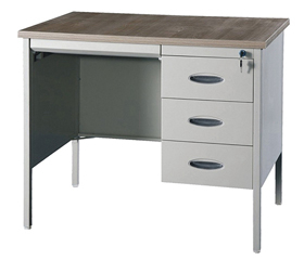 单边木面办公桌