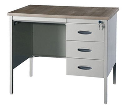 单边木面办公桌