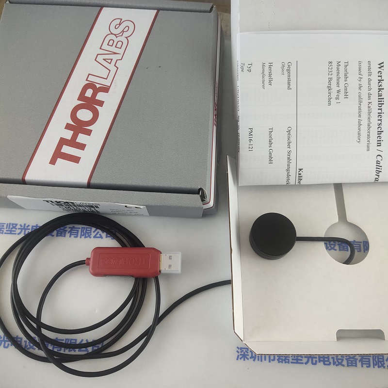 THORLABS索雷博    USB功率计，标准光电二极管探头   PM16-121