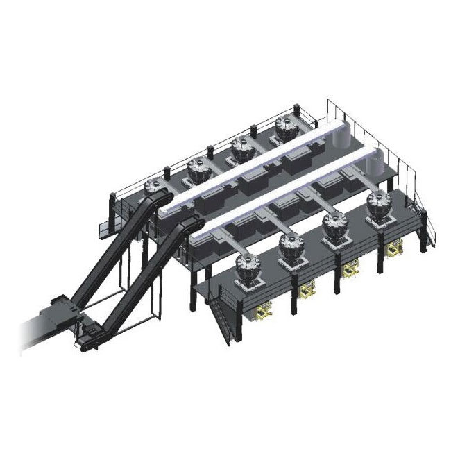 颗粒类产品输送、分料、计量、包装系统