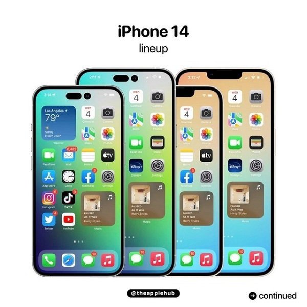 2022秋季新品最期待 iPhone 14全家福首曝光！