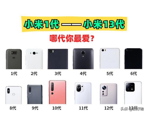 从小米1到小米13！这12代数字系列，哪一代才是你的爱？
