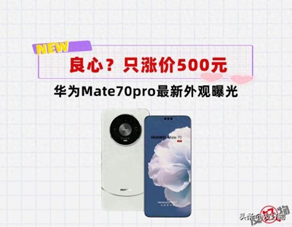 涨价500元？华为Mate70pro最新外观曝光，花粉抗拒不了