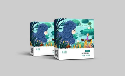 总监-嗏玛道绿茶含片手绘包装设计