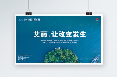 总监-艾丽企业宣传海报设计