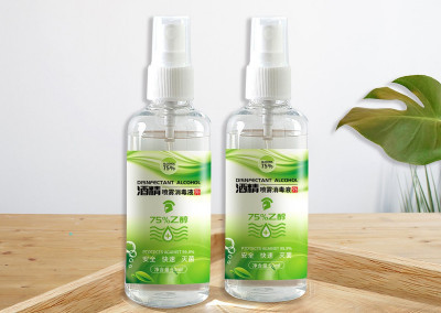 资深-贴纸设计-酒精消毒液