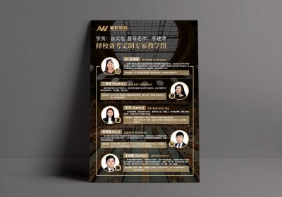 资深-美世教育讲师介绍海报设计