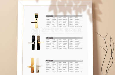 资深-密码锁产品宣传海报设计