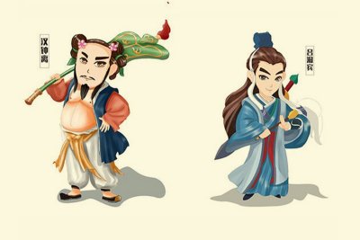 总监-八仙过海卡通形象设计