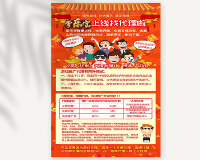 资深-游戏代理宣传海报设计