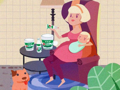 资深-饮料品牌哇哈哈产品手绘插画宣传海报设计