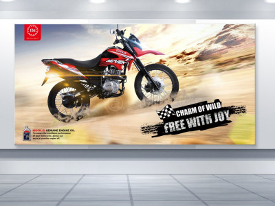 资深-海报设计-摩托车
