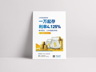 资深-江苏银行宣传海报设计