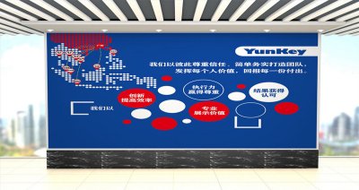 资深-企业文化展板背景设计