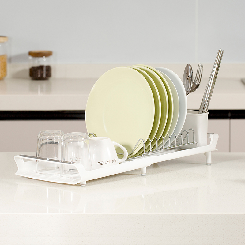华瑧厨房多功能伸缩碗碟沥水架刀叉筷子水槽餐具收纳置物架厂家