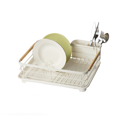 华瑧日式多功能沥水架滤水篮收纳厨房置物水槽台面家用筷子放碗碟